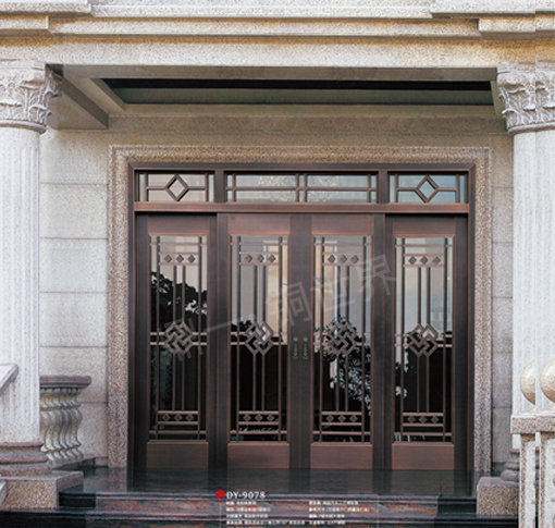 豪華玻璃銅門(mén)
